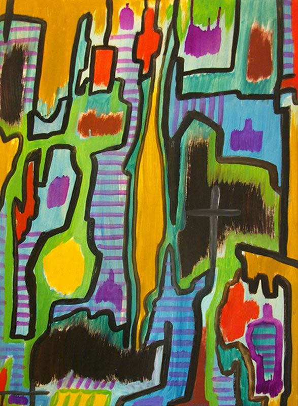 Paysage avec Croix
